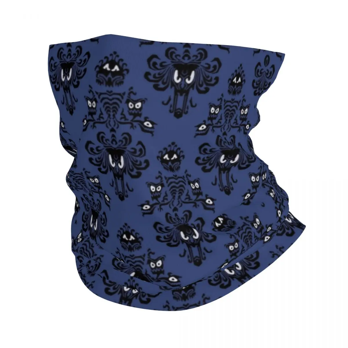 Haunted Mansion Magic Kingdom Bandana Winter Neck Warmer  Windproof Wrap Face Scarf for Hiking Halloween Ghost Gaiter Headband