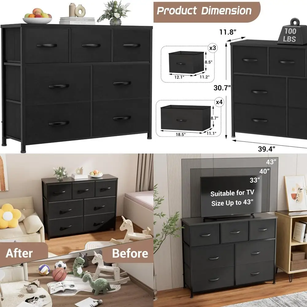 

bedroom tall fabric dresser with storage bins for clothing organization