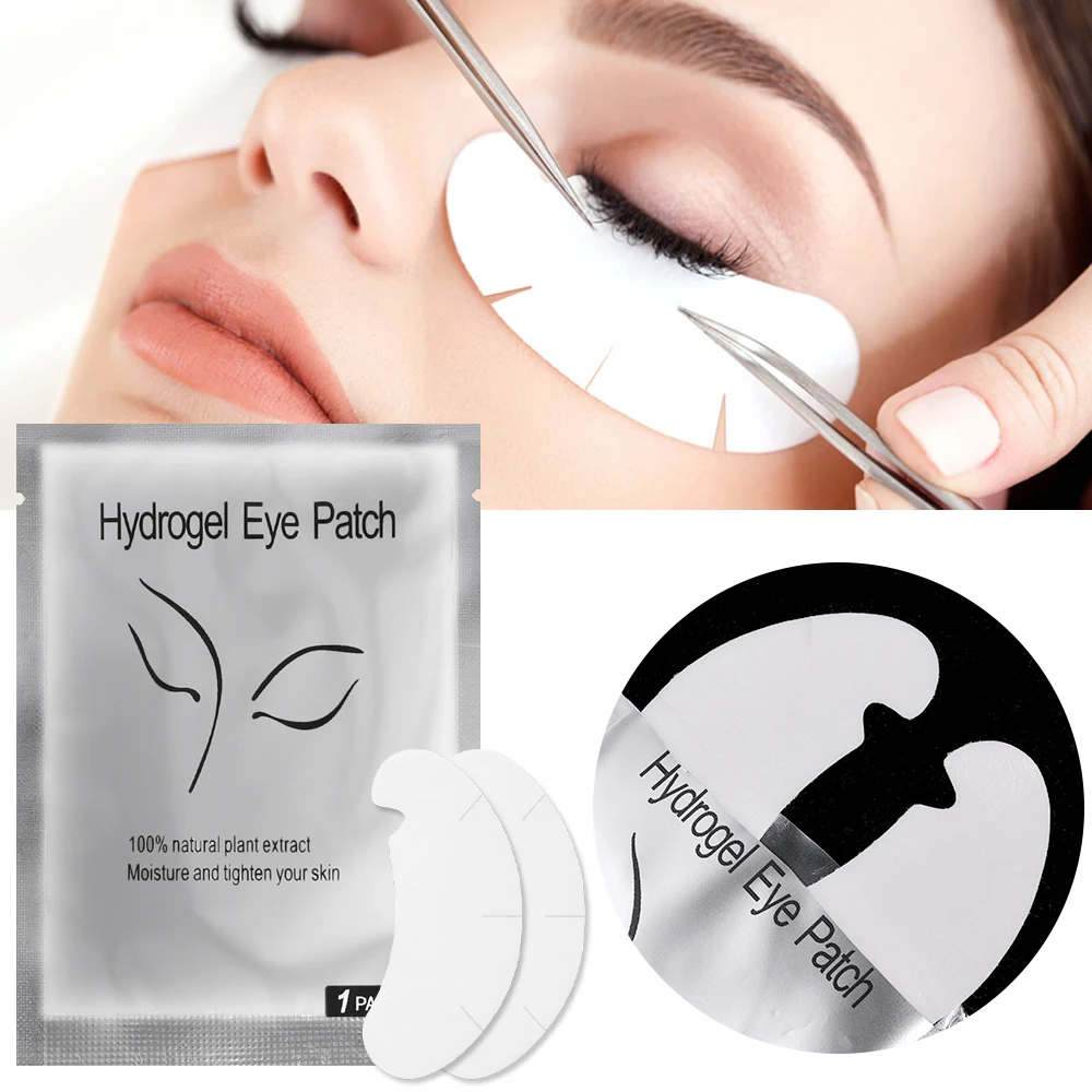 1/3/5Pairs Lash Extension Eye Stickers Moisturizing Non-woven Hydrogel U-Shape Grafting Eyelashes Eyes Patch Beauty Makeup Tools