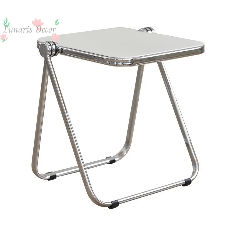 INS style foldable small coffee table, living room sofa side table, bedroom bedside table, balcony outdoor