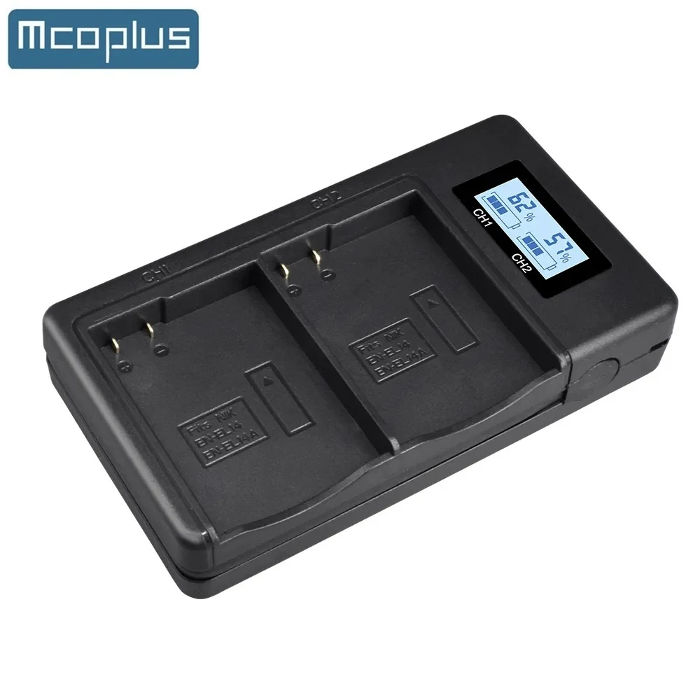 

Mcoplus EN-EL14 EN-EL14a Battery Charger for Nikon D3100 D3200 D3300 D3400 D3500 D5100 D5200 D5300 D5500 D5600 DF Coolpix P7000