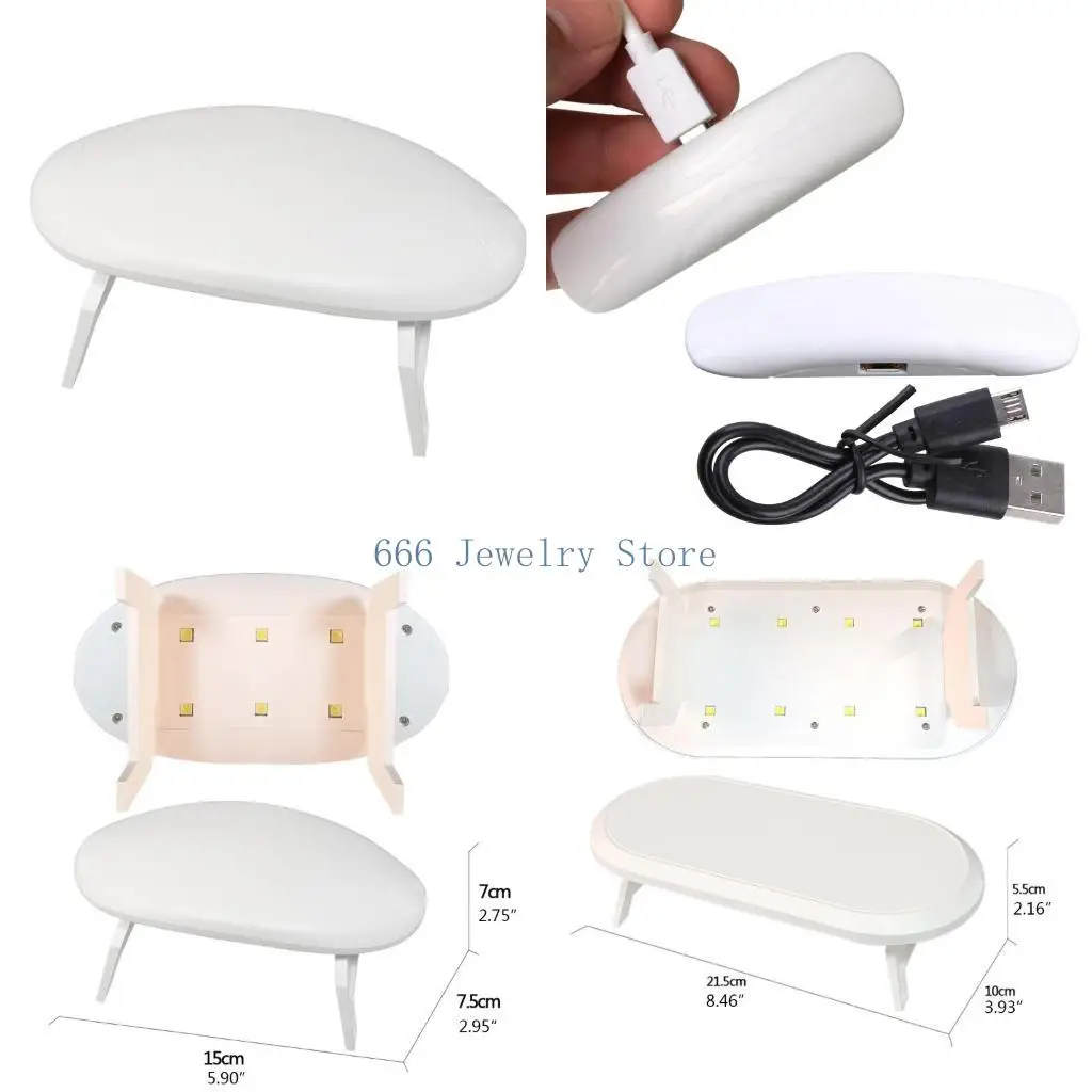

F2TD USB Charge LED UV Lamp Jewerly Making Tool Resin Curing Light Gel Nail Polish Dryer for Manicure Machine Mini UV Dryer