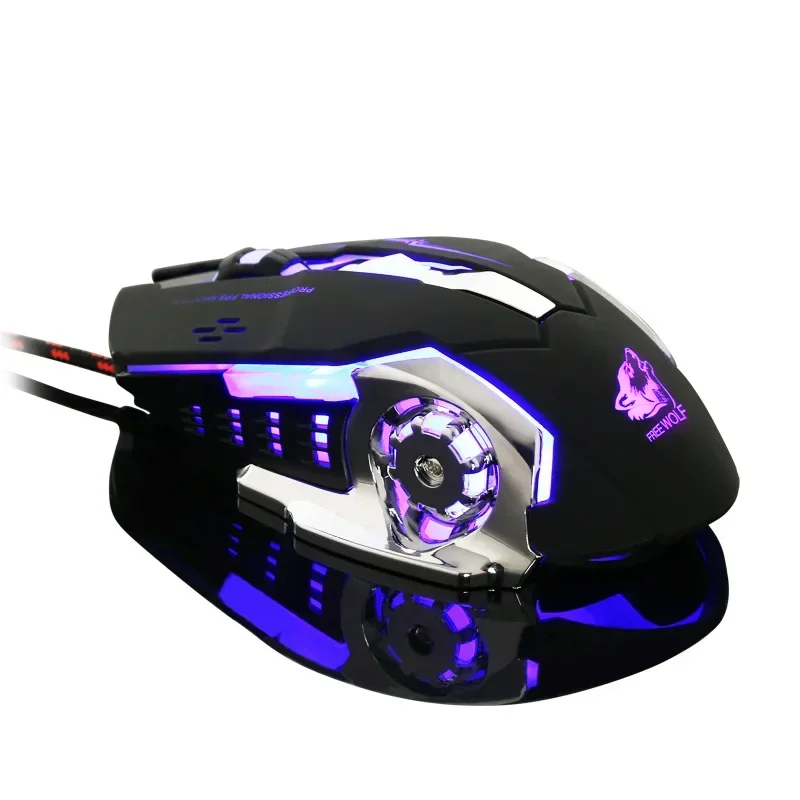 V5 mechanical feel mouse wired game desktop mechanical e-sports game e-sports