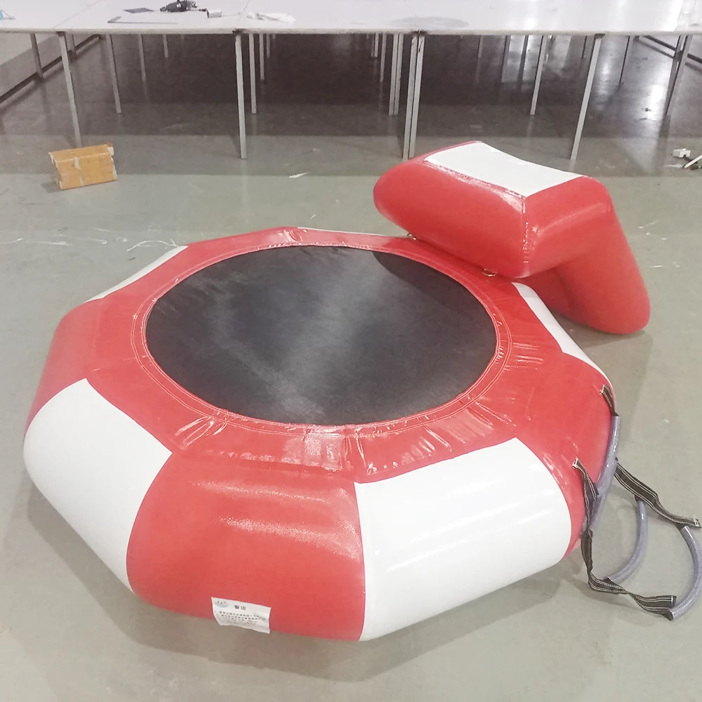 الأسهم نفخ المياه الترامبولين العائمة بحيرة 2 متر/7ft الترامبولين للبالغين المحمولة ترتد منصة السباحة للبحيرة وحمامات السباحة