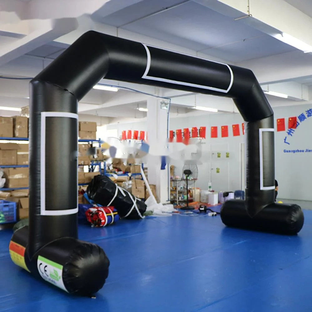 wholesale Advertising Black PVC Inflatable Arch,Inflatable Start/Finish Line Archway Gate For Car Bicycle Racing Can Custom