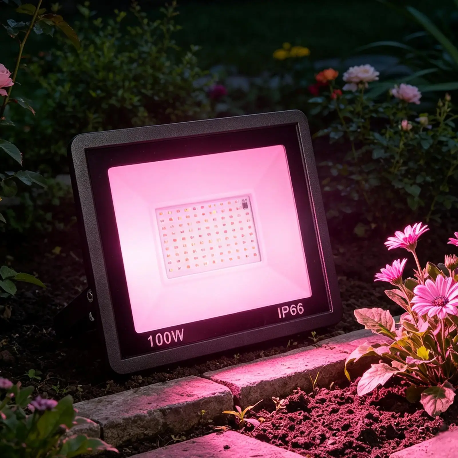 Exterior Flood Lights RGB Color Changing Fixture Lighting With Remote Control Backyard Flood Light For Garden Yard Patio Porch