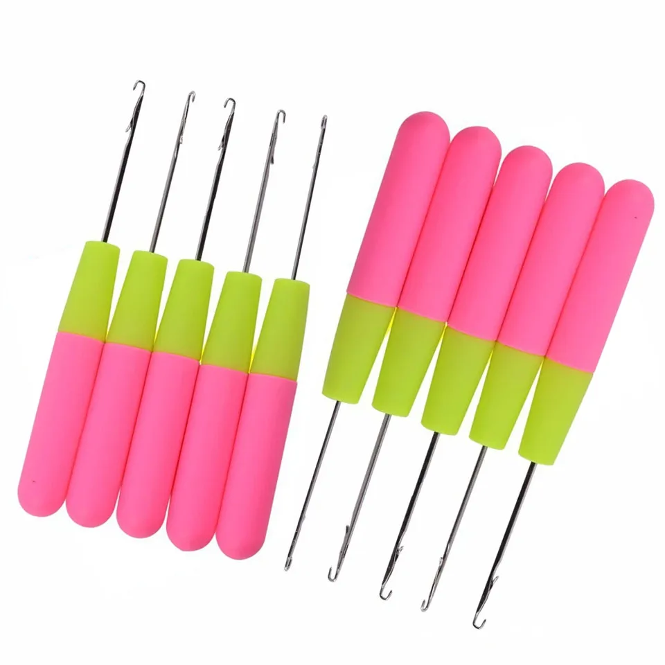 

Crochet Hook Plastic Crochet Hook Needle For Hair Weaving Hook Needles 10/15 Pcs Dreadlock Knit Hair Weaving Crochet Needle Hook