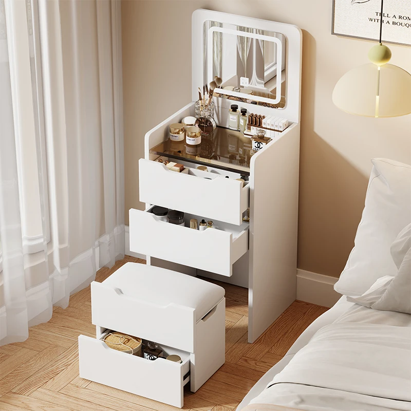 Tocador de diseño de maquillaje para dormitorio, servicio de princesa Chep, mesa de tocador ligera, Penteadeira cómoda de lujo, muebles de moda