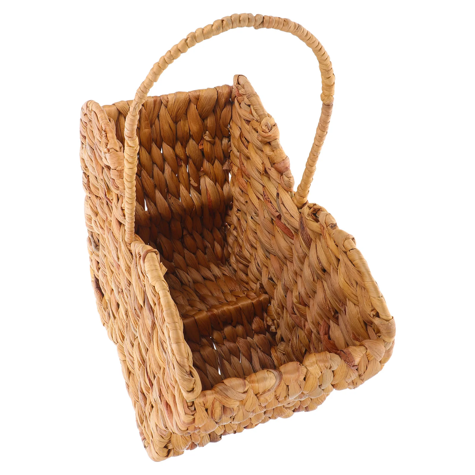 

Butterfly Straw Woven Storage Basket Natural Handwoven Picnic Basket Large Capacity Kids Organizer Portable Decorative Storage