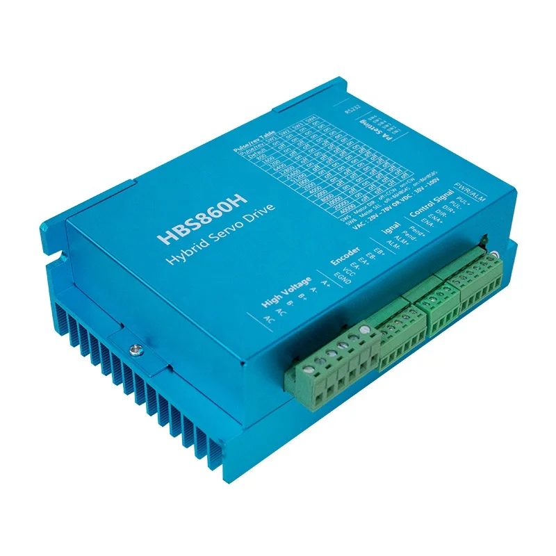 Motore passo-passo HLTNC 3 6A 4.5Nm 3 Servoazionamento ibrido HBS860H 8A MACH3 per router CNC 3 Alimentatore 400W 48V Driver motore CC