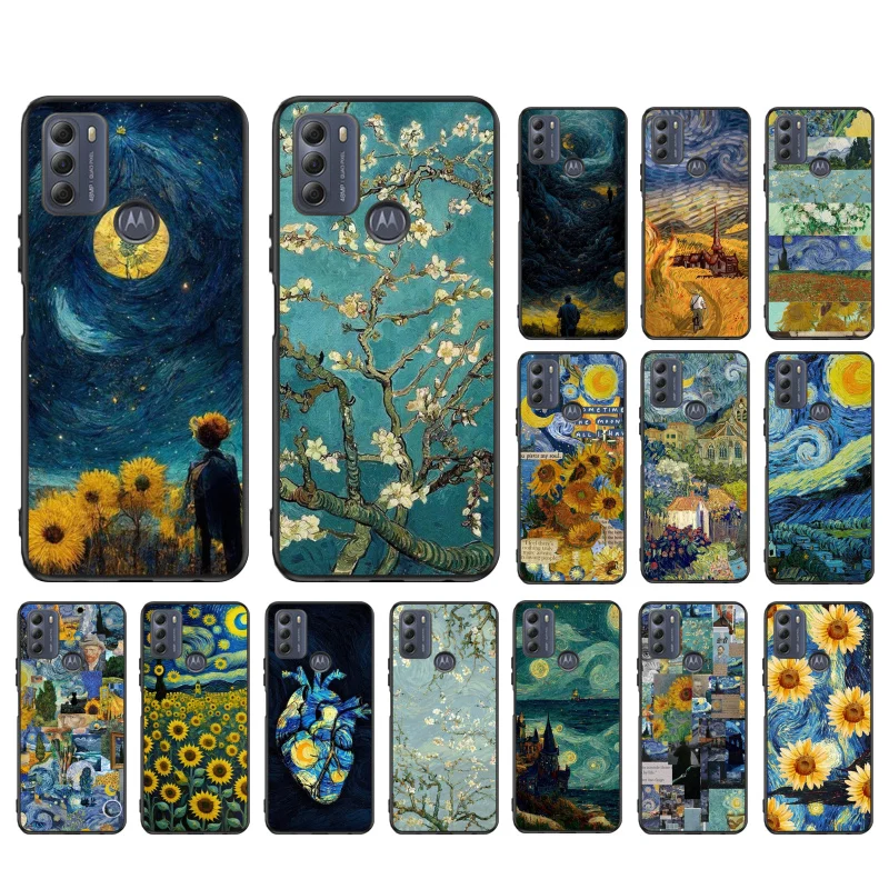 

Van Gogh Starry Night Phone Case For Moto G84 G23 G24 G31 G32 G41 G51 G52 G53 G54 G71 G82 G42 G62 G200 G Play G Stylus