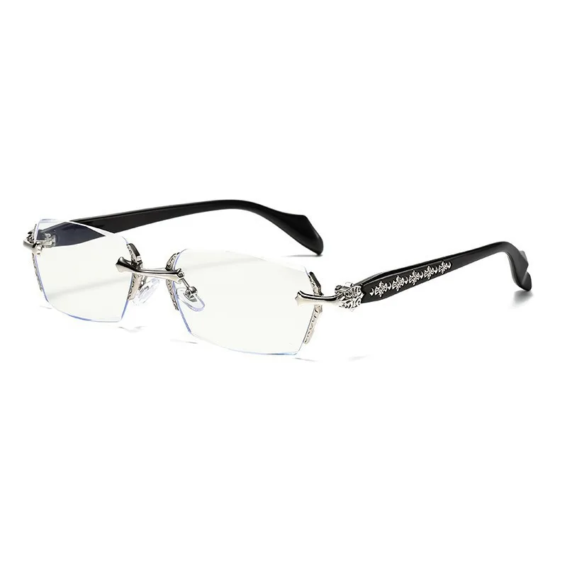 Men's High-definition Anti Blue Light Glasses - Retro Transparent Lens Full Frame Design Fashionable Unisex Glasses image 5