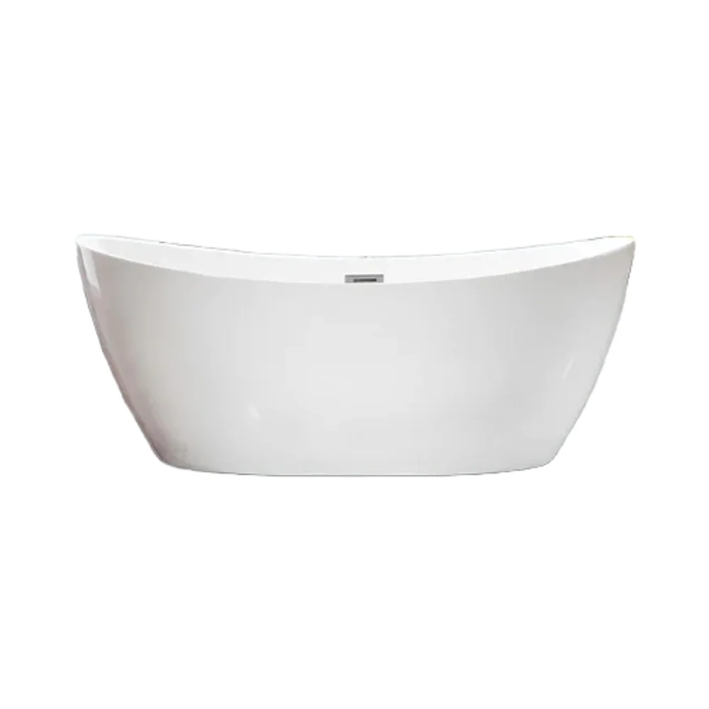 

Modern 66.9'' Standing Bath Tub Oval Bathtub For Indoor Soaking In Hotels And Villas Or Houseuse Whirlpool Massage
