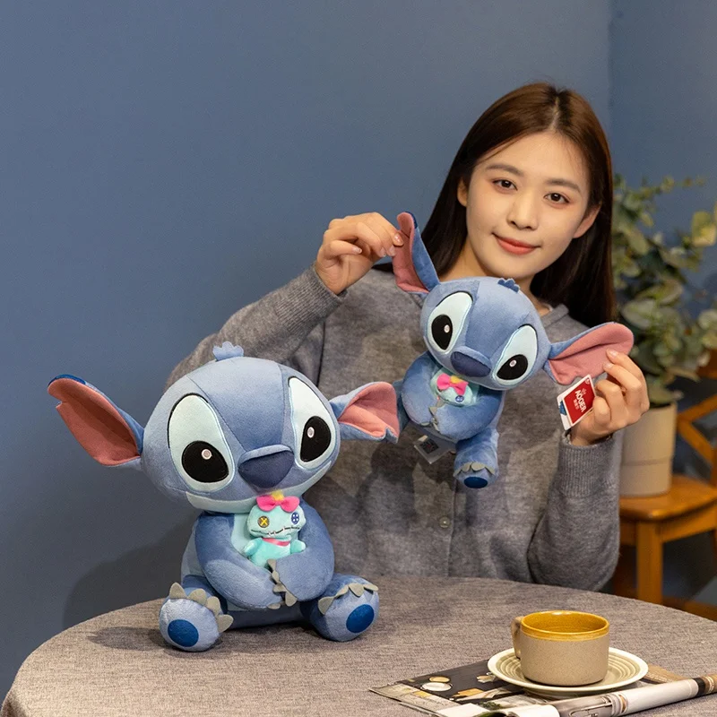 Originele Stitch Met Scrump Knuffel Cartoon Gevulde Anime Knuffels Mooie Pop Zacht Slapen Pop Meisje Kinderen Verjaardagscadeautjes