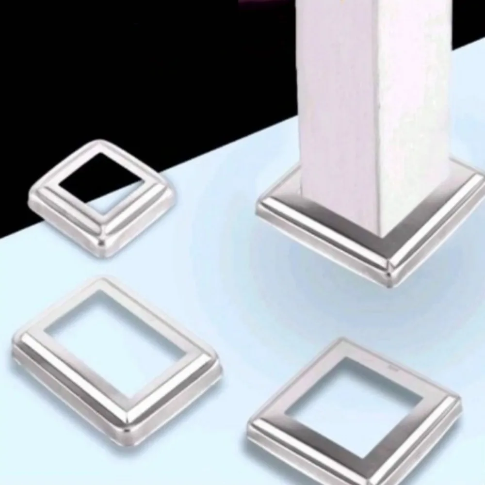 

Комплект из 3 декоративных накладок на фланец из нержавеющей стали 304, утолщенные, для квадратных стоек ограждений