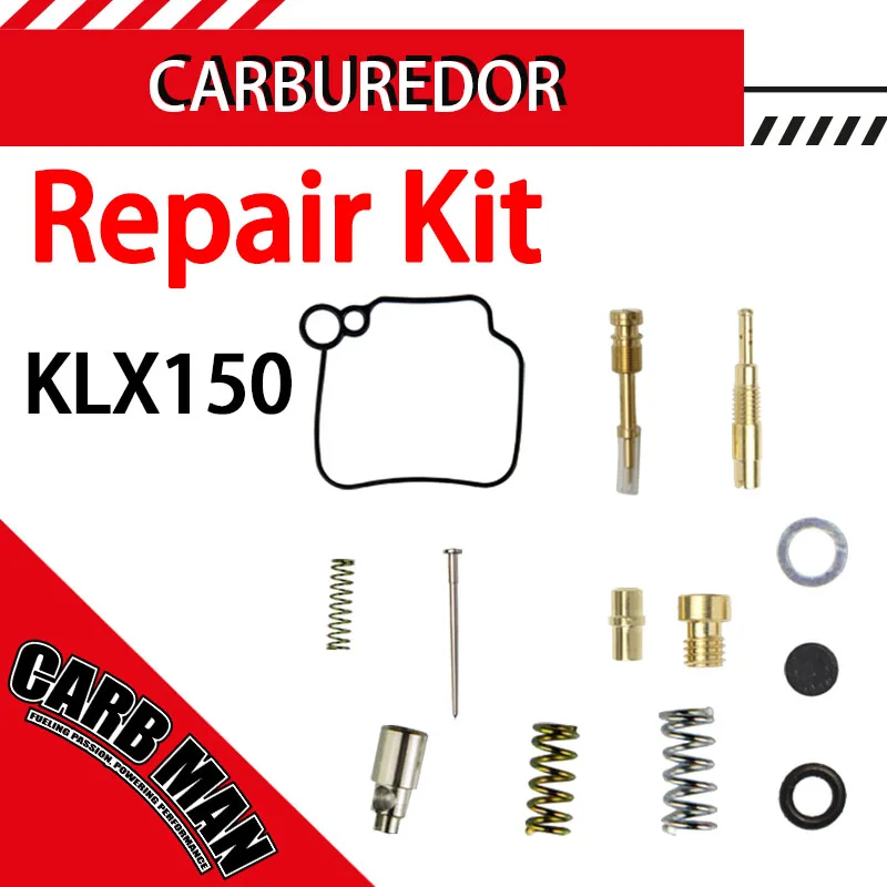 Motorcycle Carburetor Rebuild Repair Kit For Kawasaki KLX150 KLX 150 SX SXF EXC