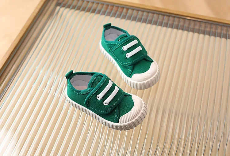 Kinder Schuhe Jungen Mädchen Leinwand Schuhe Mode Weiche Kleinkind Kleinkind Mädchen Jungen Turnschuhe Atmungsaktive Candy Farbe Kinder Leinwand Schuhe – Detail 6