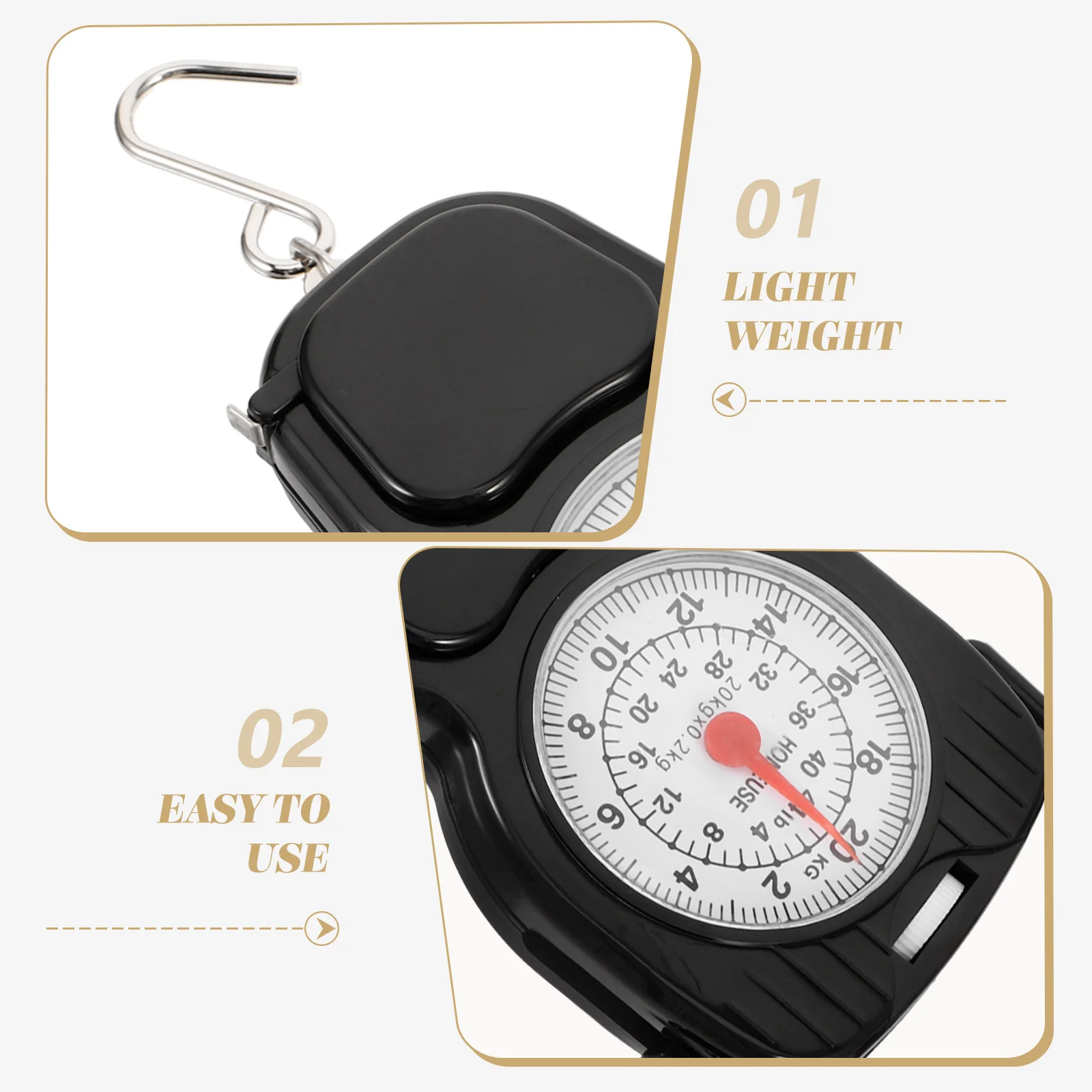 

Mechanical Portable Mini Luggage Scale Heavy Duty 20kg Travel Hanging Spring Weight Scale Portable Mini Scales