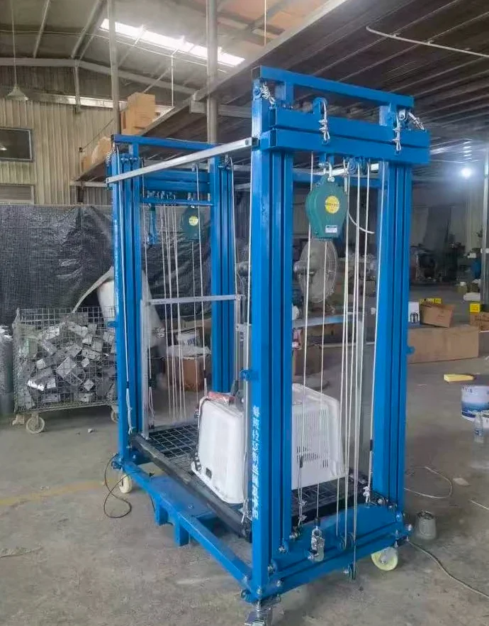 Folding steel mobile lifting platform electric scaffolding with remote control, lifting height 2 to 12 meters