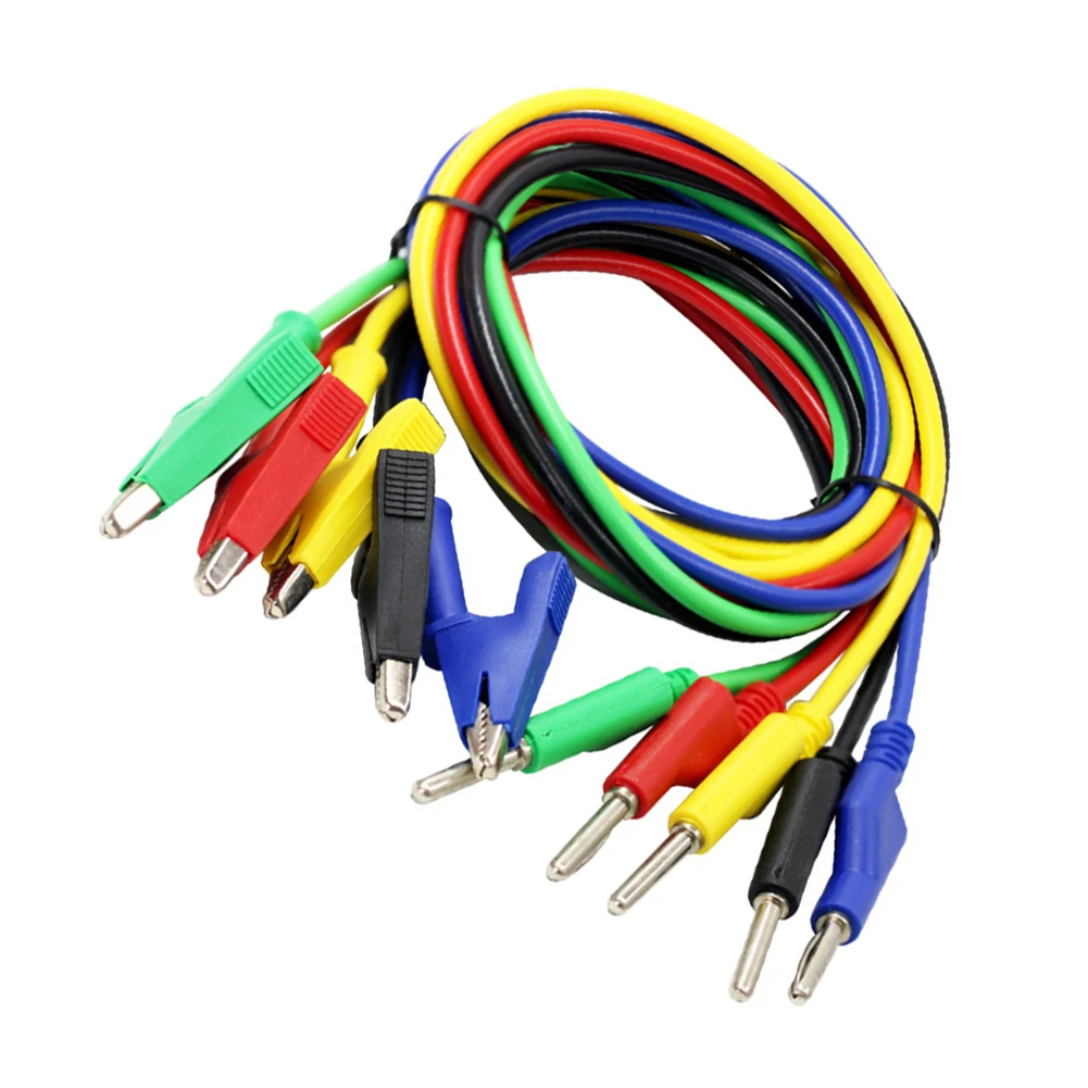 전기 시험 작업용 바나나-악어 케이블, 실험실 장비 케이블, 전기 시험용 테스트 리드