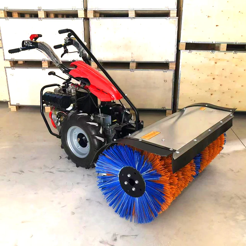 

Machinery Electric Rotary Snow Sweeper Machine with Nylon Brush for Road Cleaning and Snow Removal