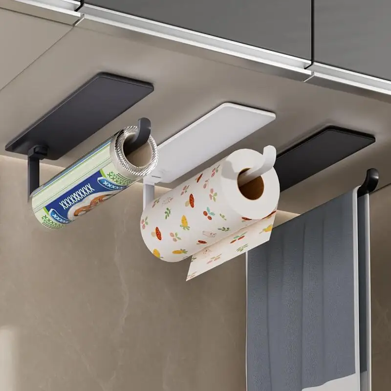 1pc of Versatile Kitchen Paper Towel Holder, Bathroom Towel Rack, And Toilet Paper Holder, Ideal for  Bathroom Paper Towel