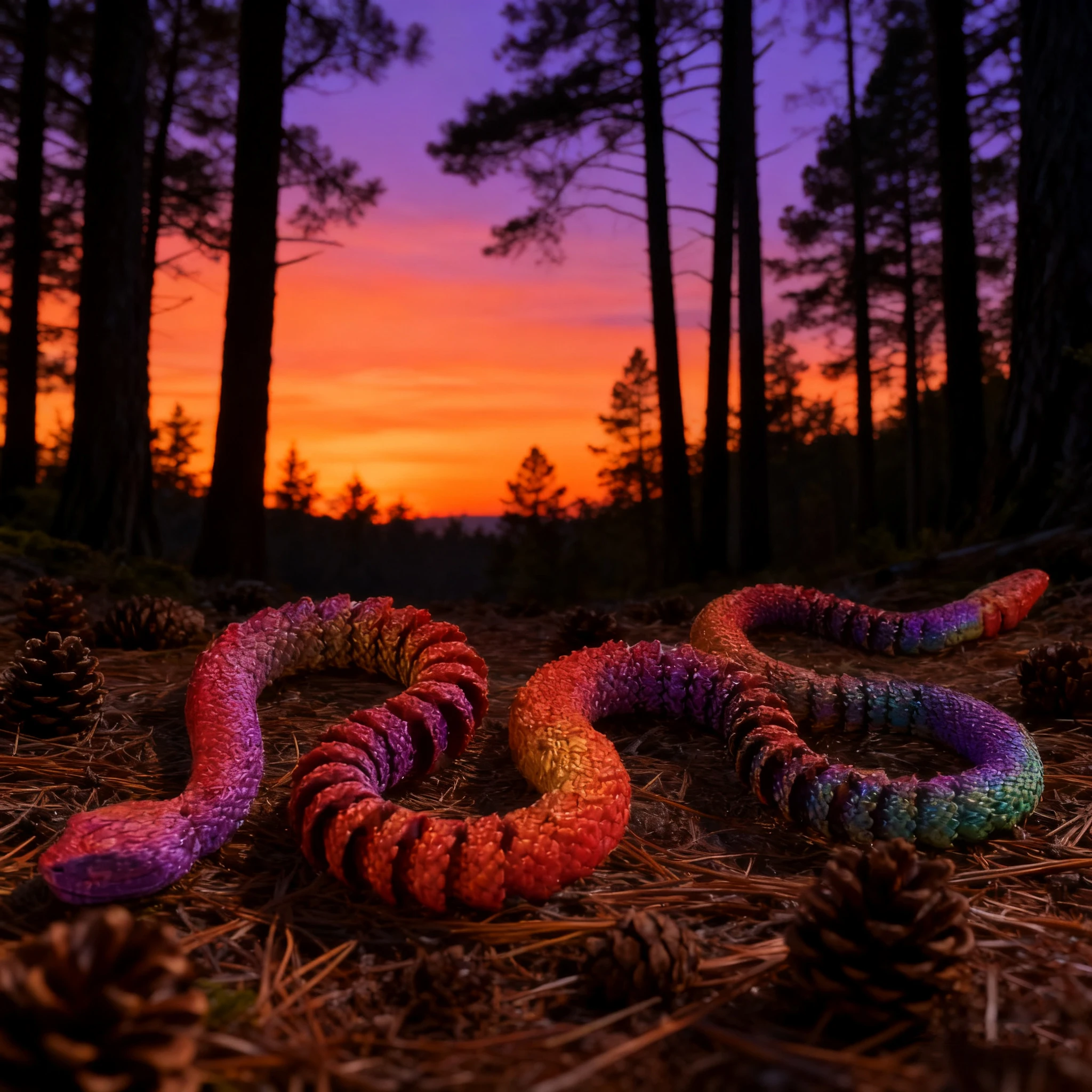3D Print Articulated Rattlesnake Figure, Posable Snake Fidget Toy Desktop Decor Gift