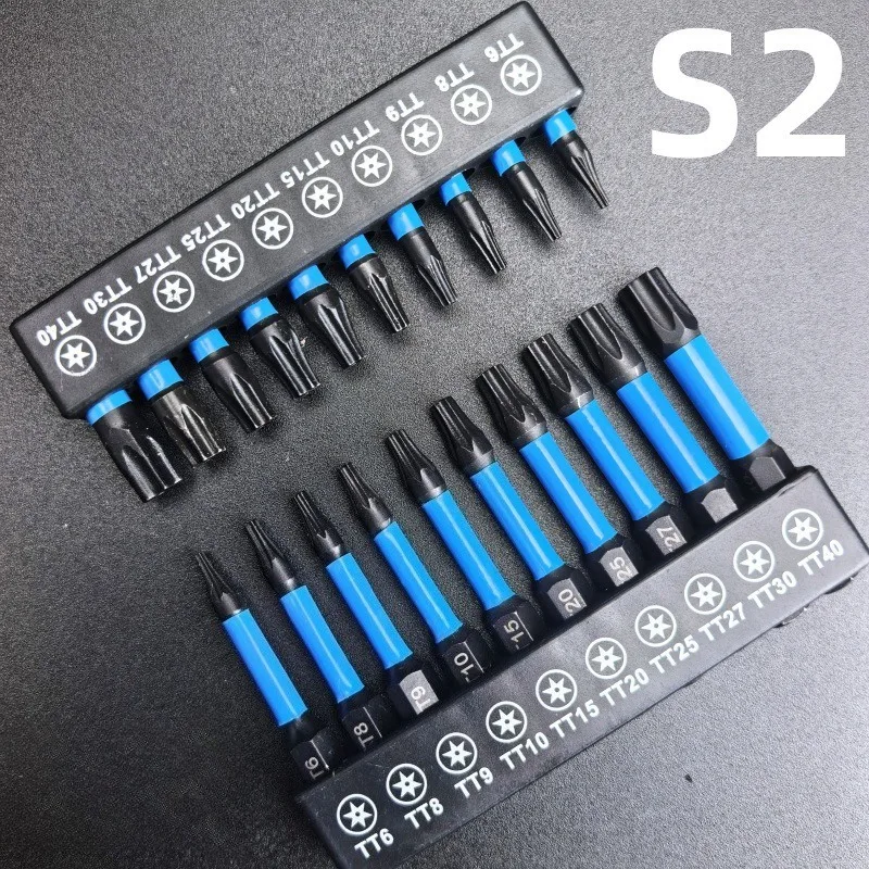 10/21PCS Impact Star Drill Bit Set Hex Head Shank Magnetic Screw Driver Screwdriver Bits Wrench S2 Electric Drill Tools