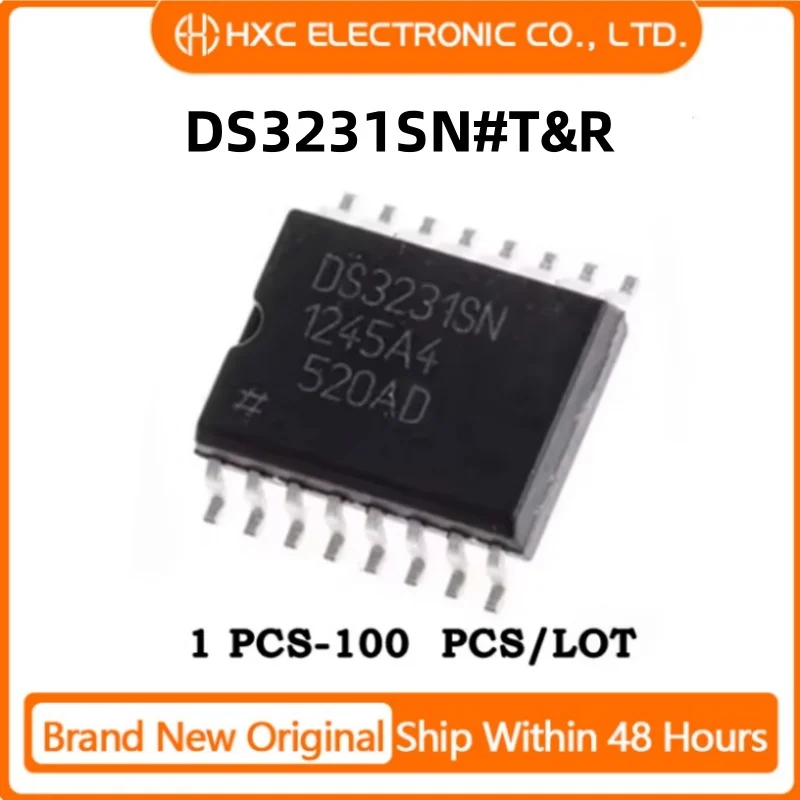 

1PCS/5PCS/10PCS/50PCS/100PCS DS3231SN#T&R DS3231SN IC RTC CLK/CALENDAR I2C 16SOIC Brand New Original IC Chip