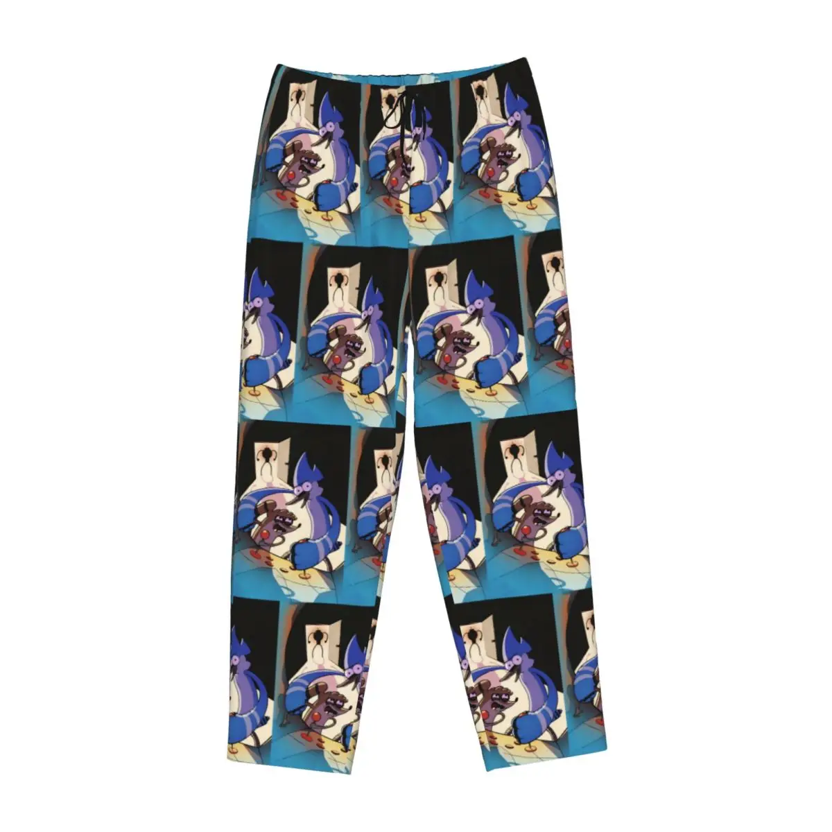 Custom Print Women's R-Regular Show Pajama Pants Cute Anime Sleepwear Sleep Lounge Bottoms with Pockets