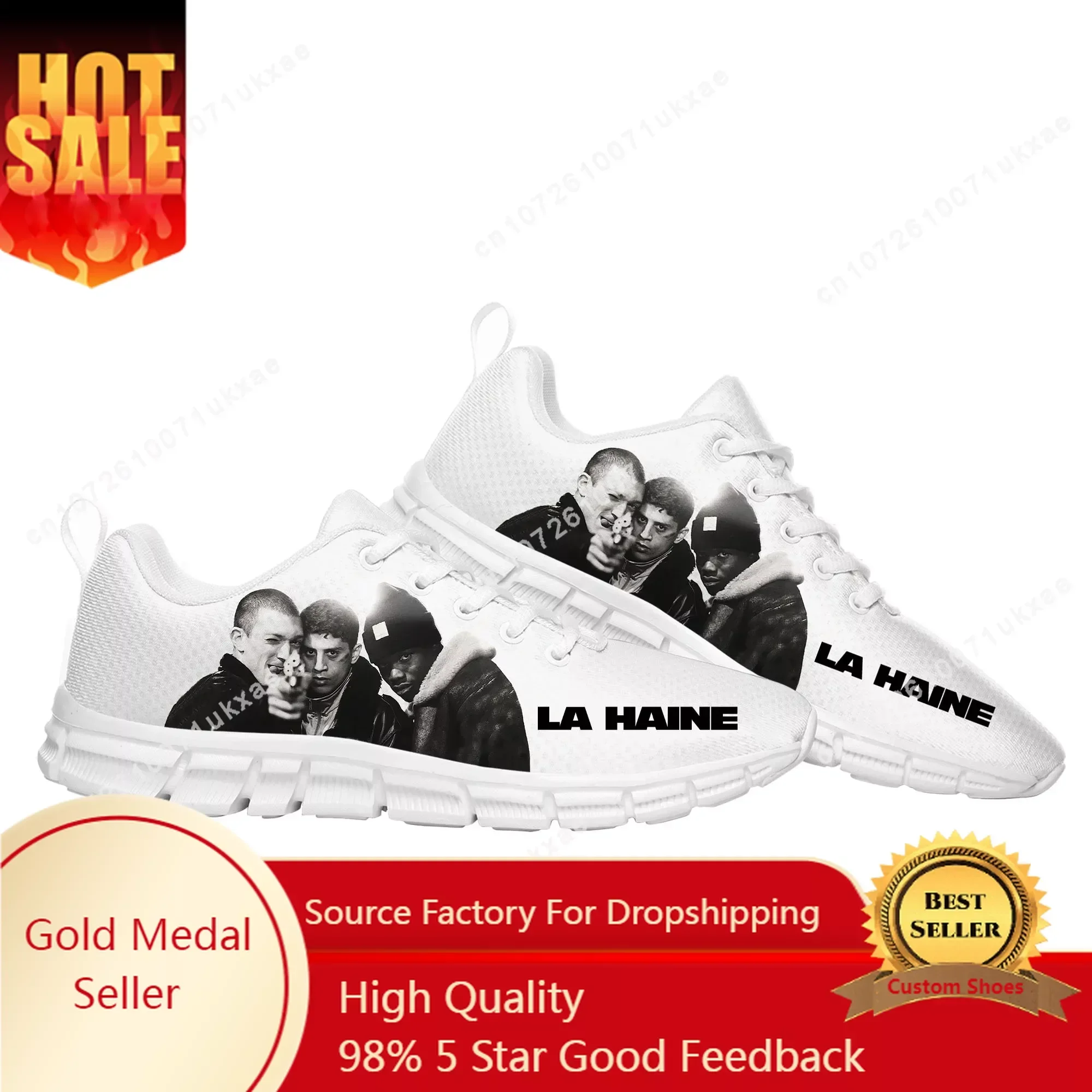 La Haine Movie Sports Shoes Mens Womens Teenager Kids Children Sneakers High Quality Parent Child Sneaker Couple Custom Shoes