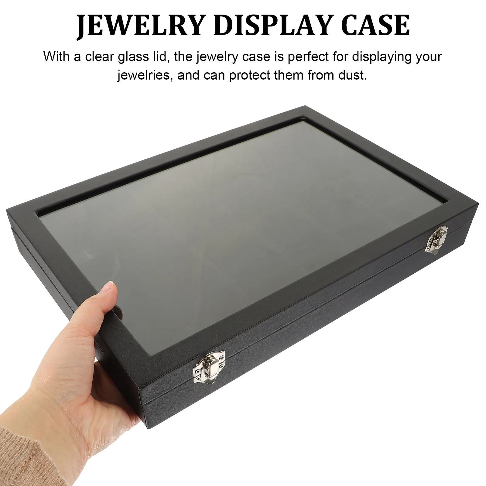 

Jewelry Storage Box Display Cases Earring Holders Showcase Earrings Organizer Necklace