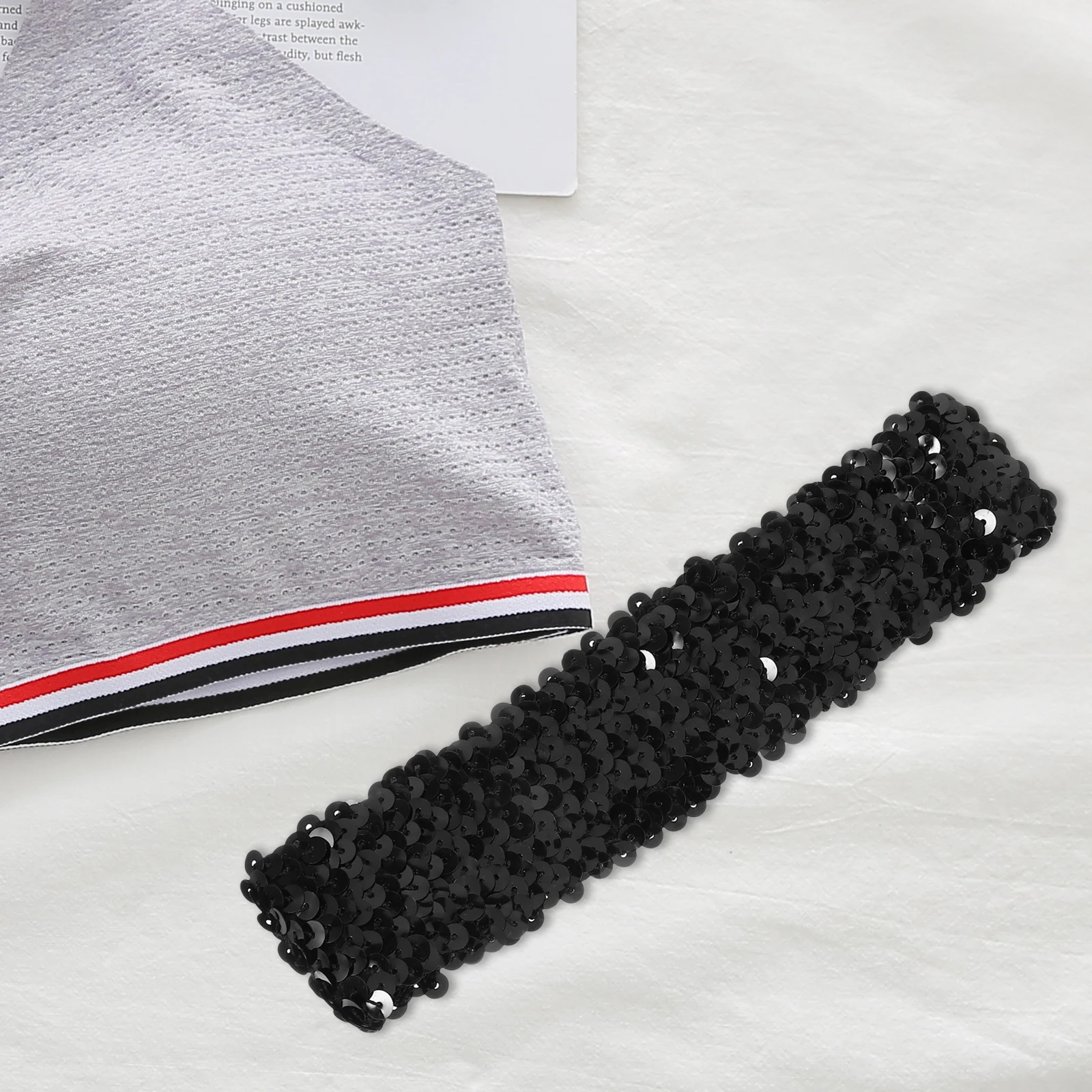 

Sequin Headband Glitter Elastic Hair Band Sparkly Padded Women Girls Sports Hairbands For Party Cosplay Festival Costume Ball