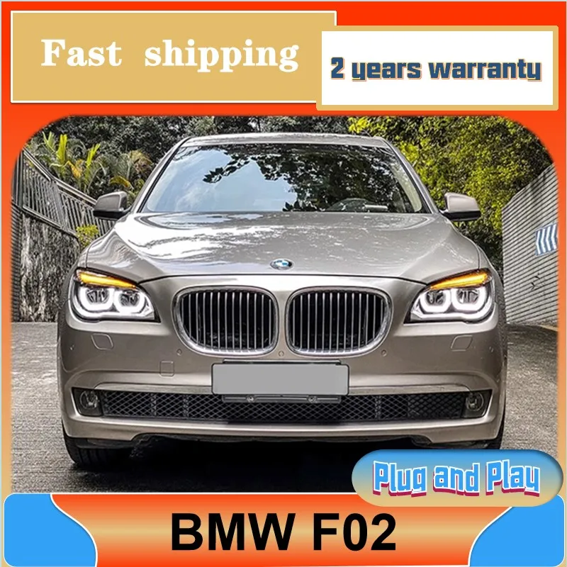 

Стайлинг автомобиля для BMW F02 фары 2009-2015 BMW 7 серии фара указатель поворота DRL ближний свет линза проектора