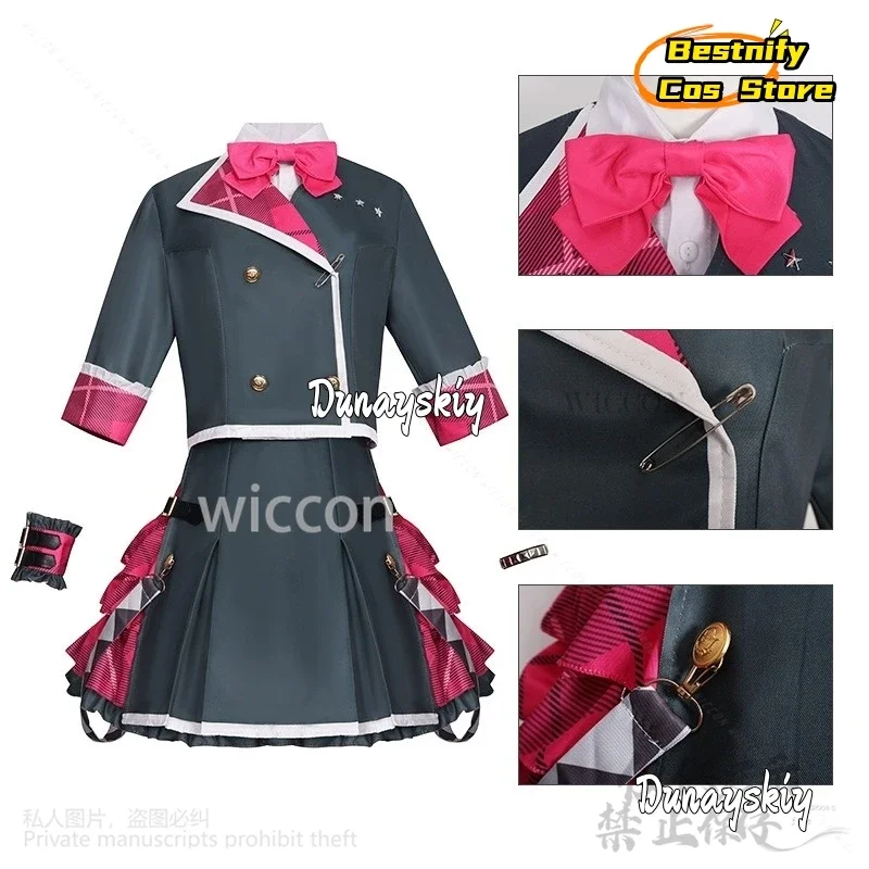 CosplayGame Project Sekai تأثيري Mikuuu زي ليو يحتاج أنيمي موحدة الساخن الوردي Jirai Kei الفتيات فستان منقوشة تنورة لوليتا مخصص
