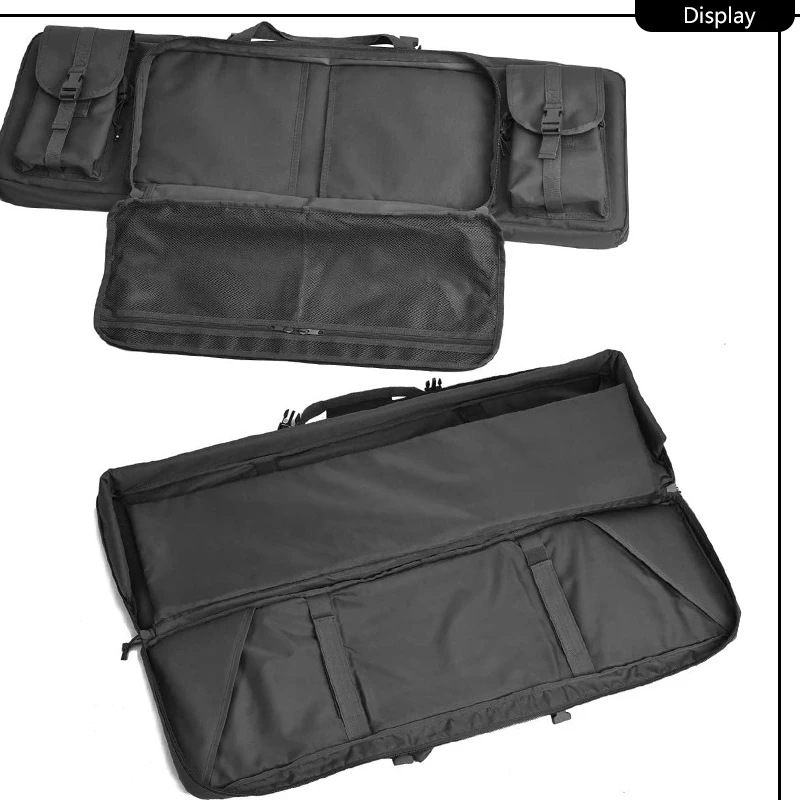 Tac rif-le funda para exteriores, mochilas de transporte para tiro Airsoft de 36, 42 y 46 pulgadas, accesorios de caza, funda doble ri-fle