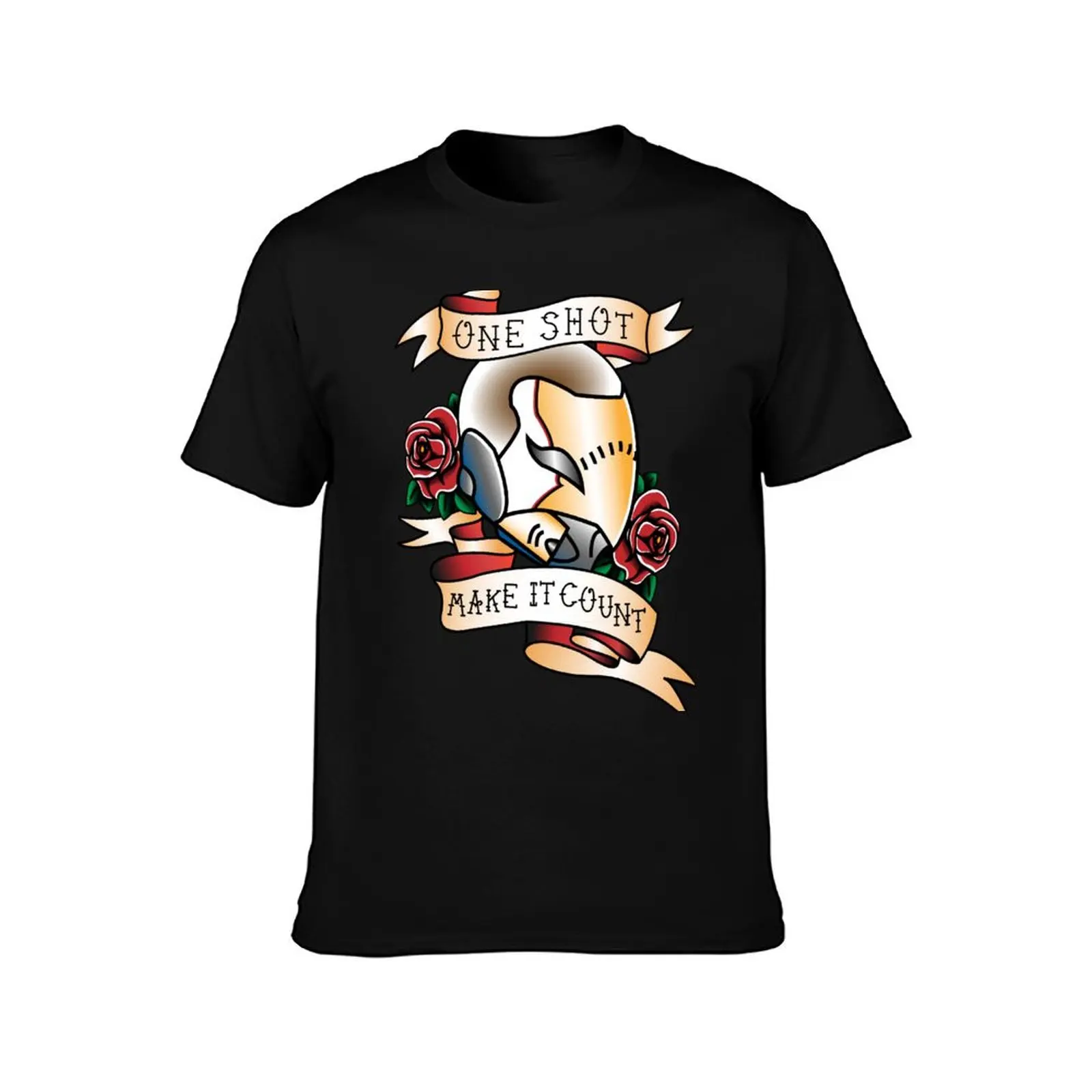 One Shot T-Shirt t shirt for man 100 percent cotton T-Shirt