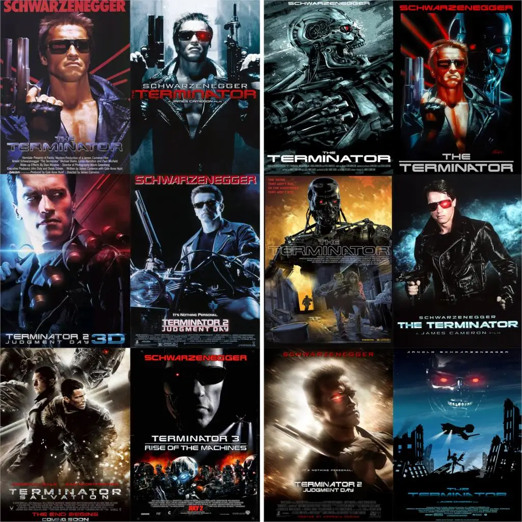 The Terminator Movie Print Art Canvas Poster For Living Room Decor Home Wall Picture