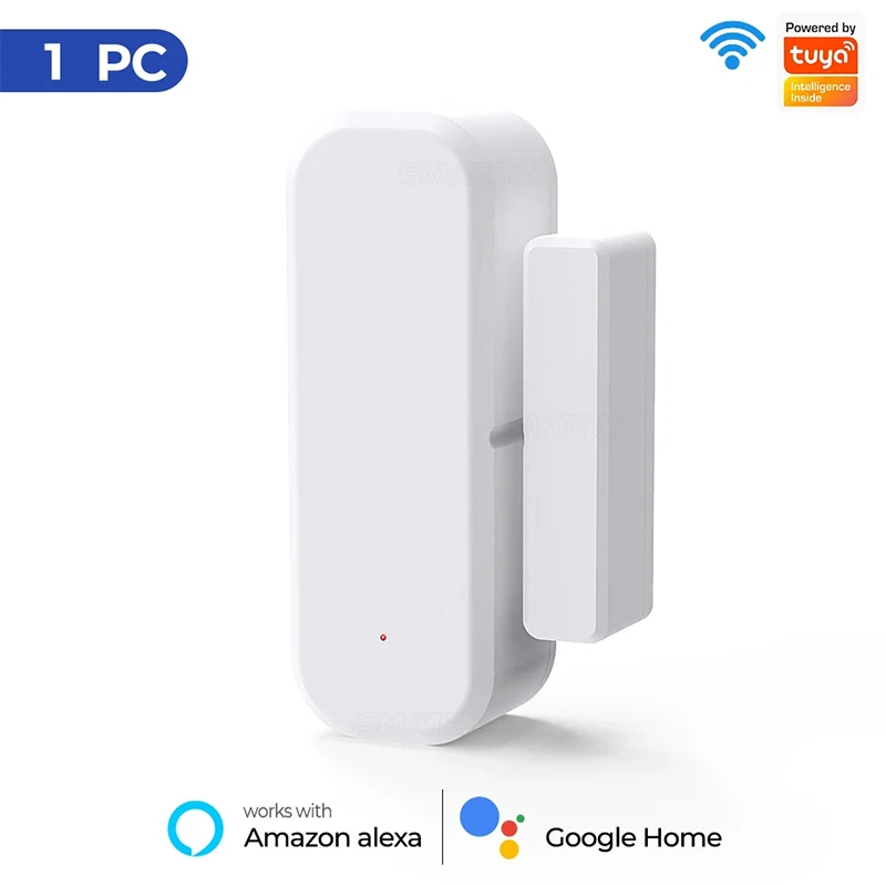 

WiFi Temperature Humidity Sensor Home Connected Thermometer Compatible With Smart Life Alexa Google Assistant