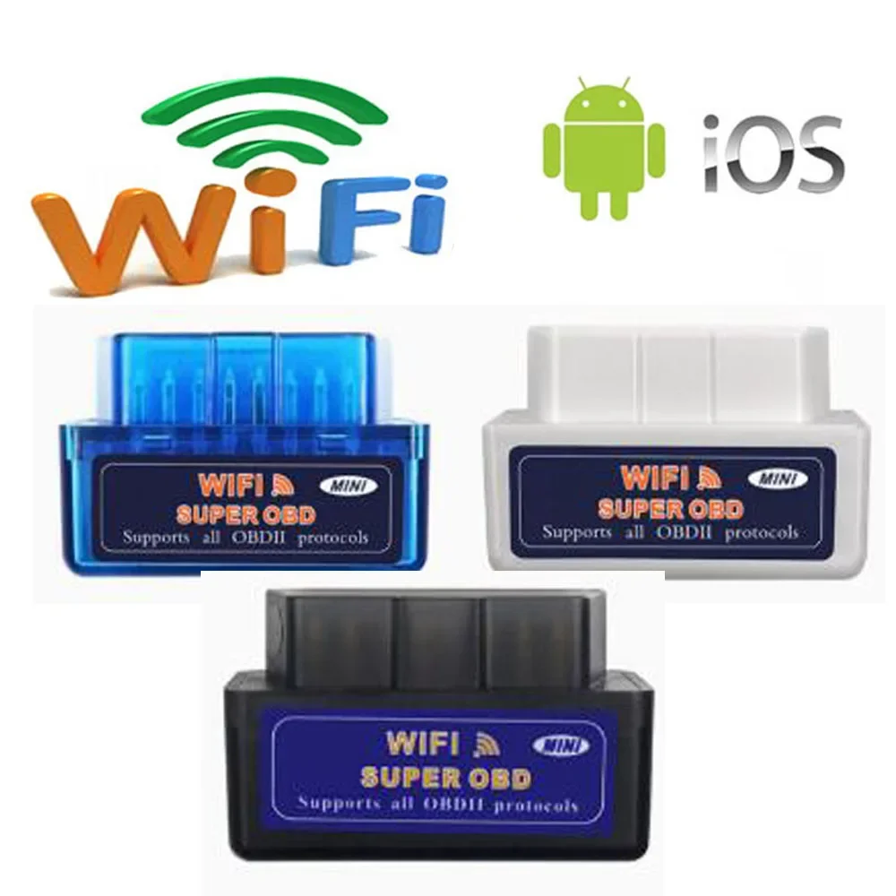 

Super Mini ELM327 Wifi OBD2 V2.1 V1.5 Auto Scanner OBD Car ELM 327 Bluetooth-compatible Diagnostic Tool for Android IOS Windows