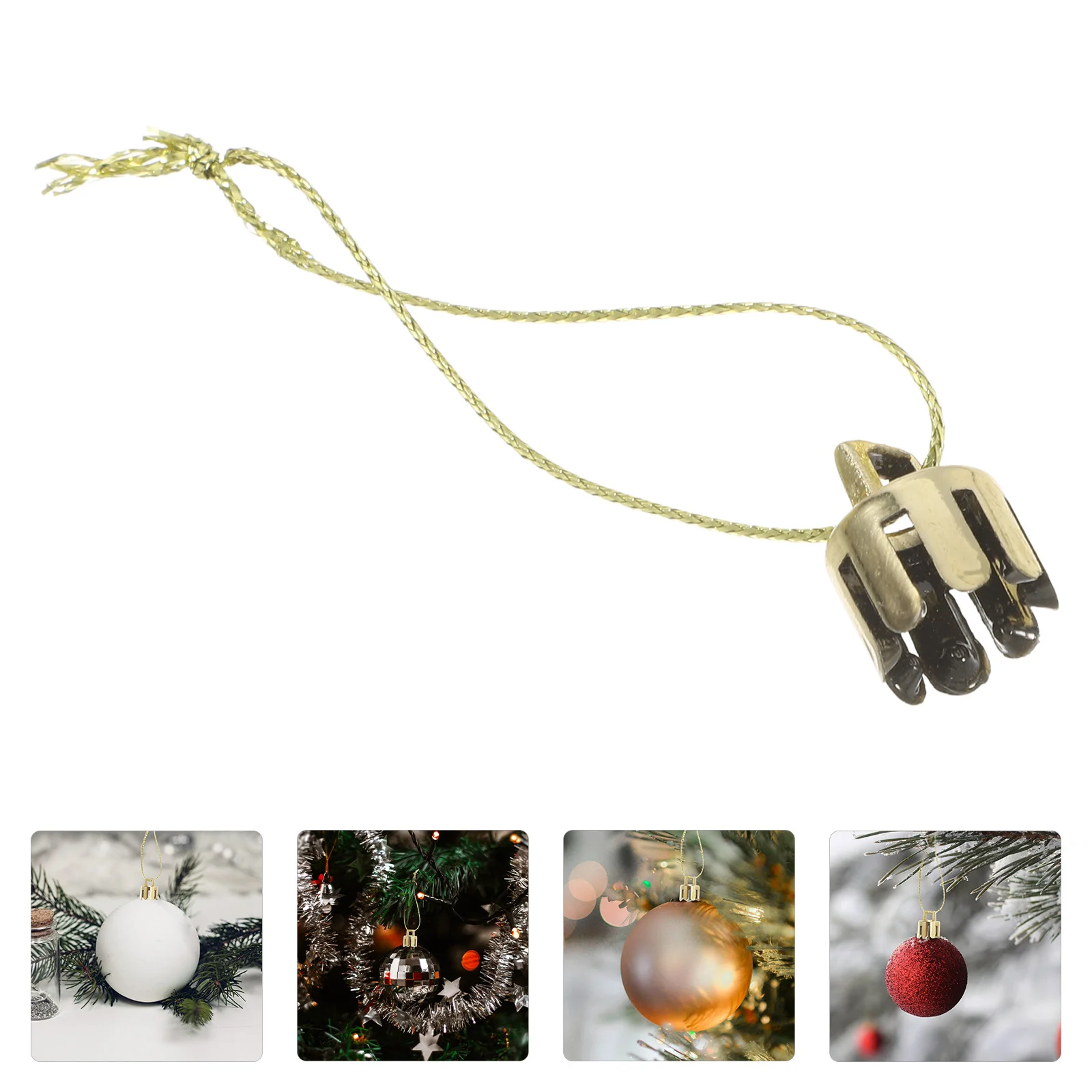 

1000pcs Christmas Ornament Hangers Caps Round Xmas Ball Bauble Toppers For Holiday Tree Decorations Diy Plastic Ornament Tops