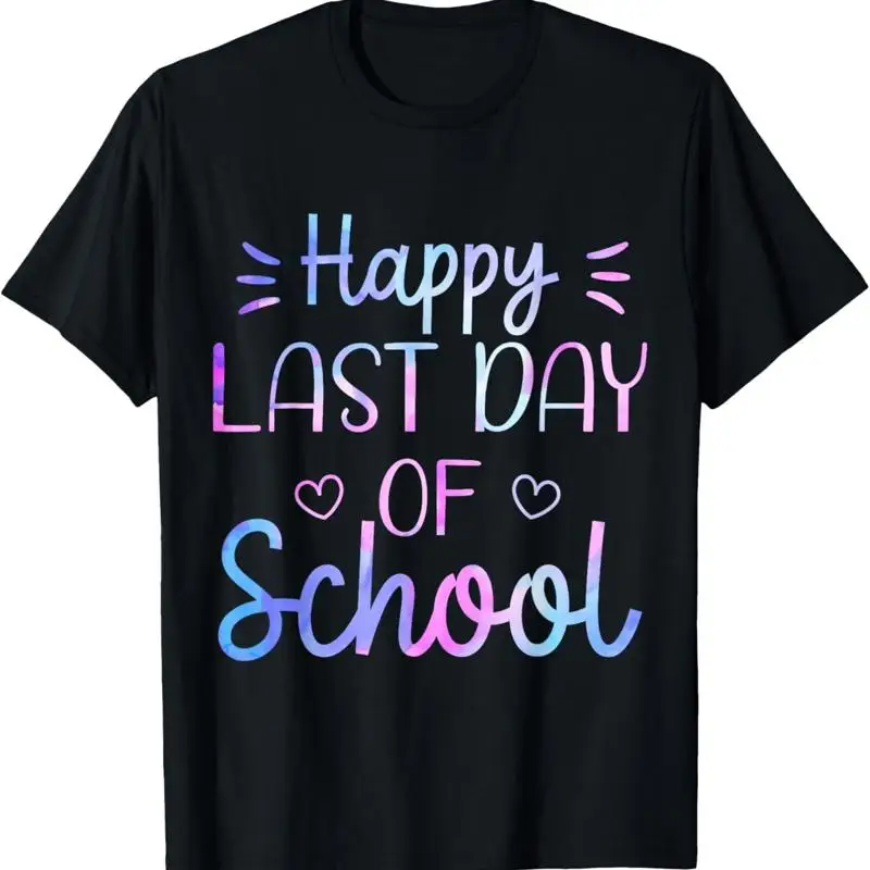 اليوم الأخير للمدرسة تي شيرت التعادل صبغ تخرج المعلم #1