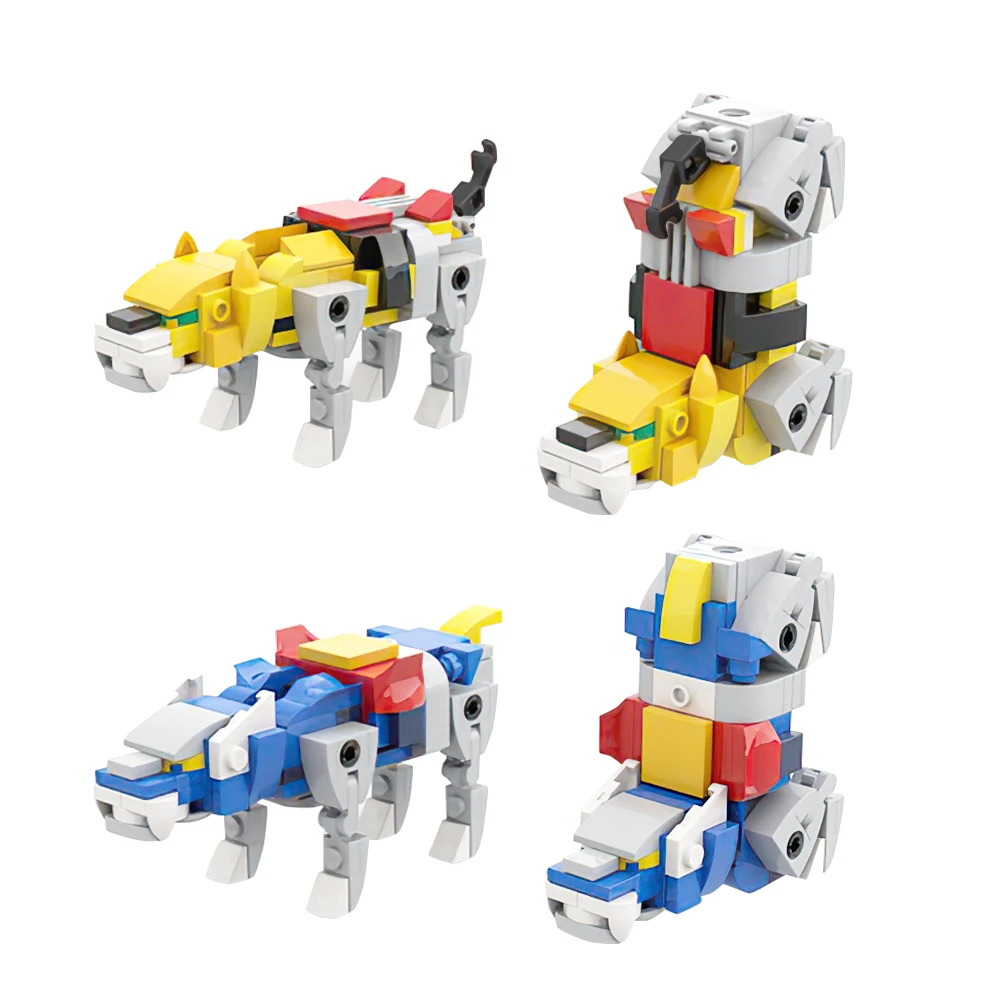 MOC Voltroned Robot Action Figure Building Blocks Anime Figure Technical Mecha Bricks Constructor Model Brick Set Children Toys