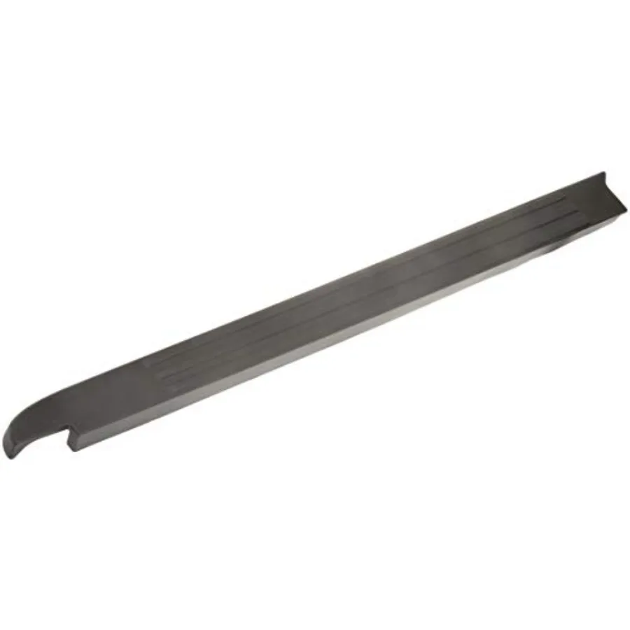 

Truck bed side rail protector for driver side, rubber material, black color, fits select Ford/Lincoln models, scratch-resistant