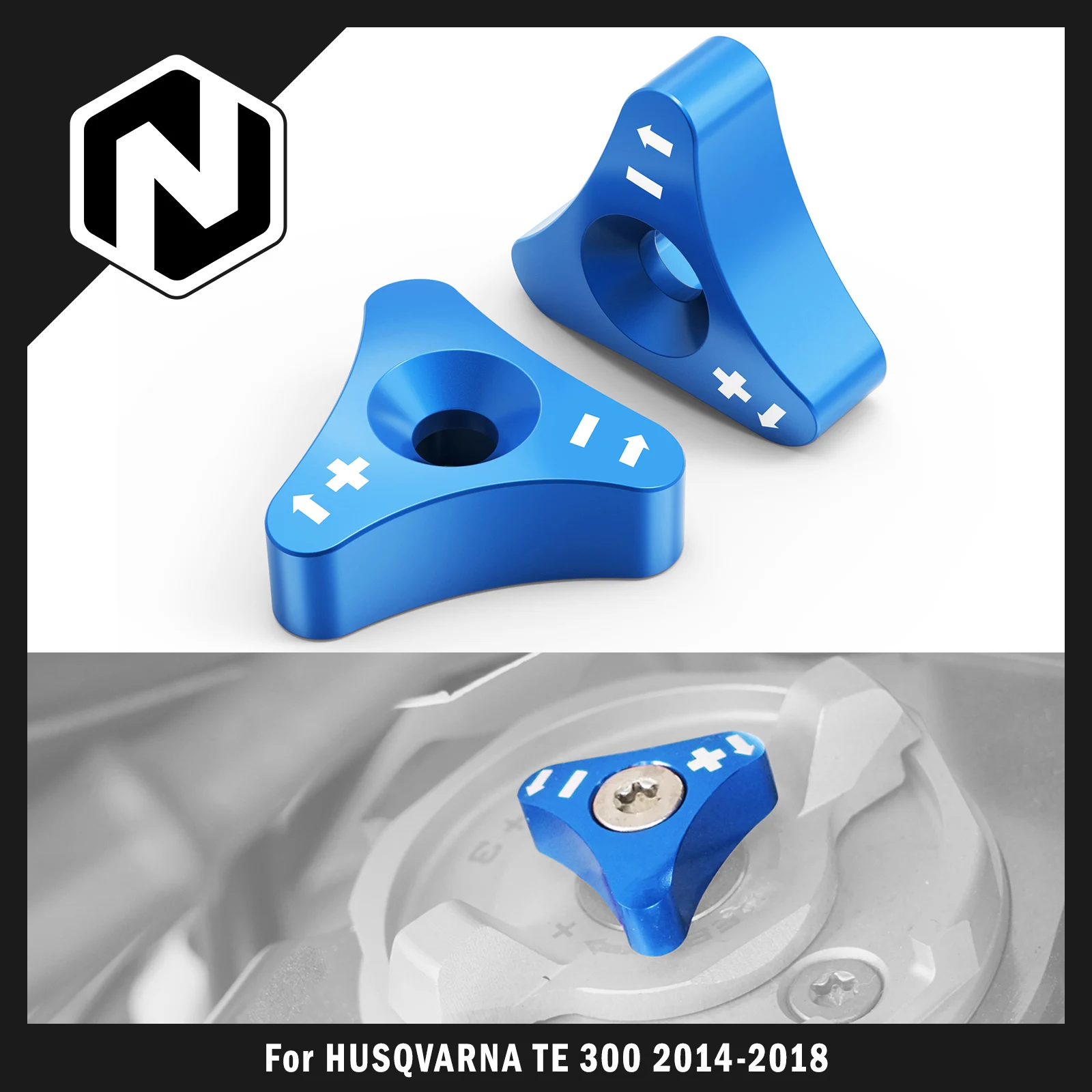 For Husqvarna TE 300 TE 250 2014-2016 FE250 FE 350 FE 450 501 48mm Front Fork Shock Absorber Adjuster Knob Bolts For KTM EXC 300