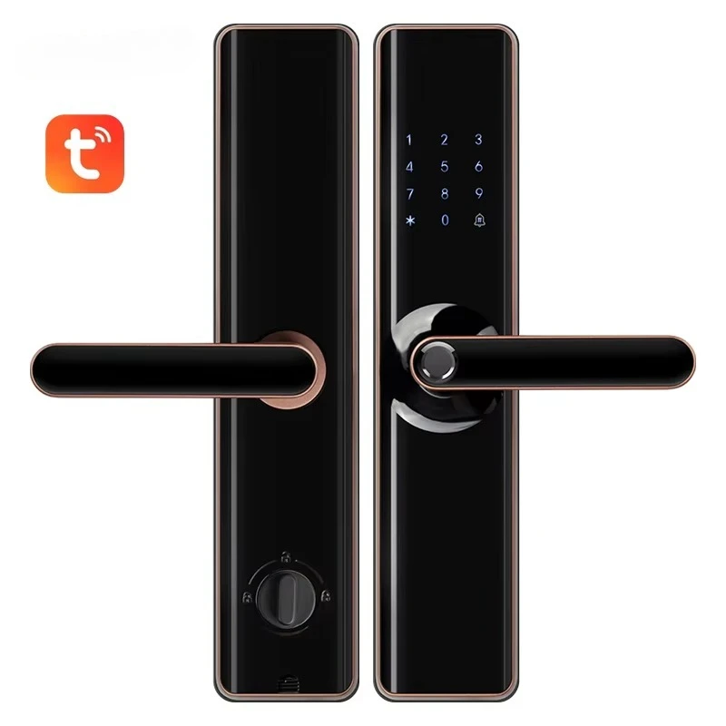 

Smart Office Secure RFID Key Card Lock Digital Door Lock with Keyless Key Cylinder for Wood Doors for Hotel TUYA