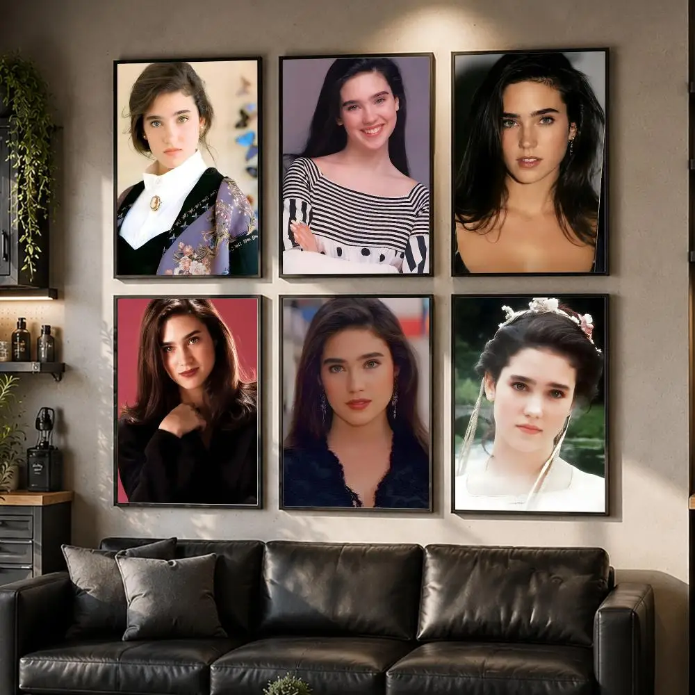Actor J-Jennifer Connelly Poster HD Waterproof Self-Adhesive Wall Art – Multi-Scene Use Top Gift Pick