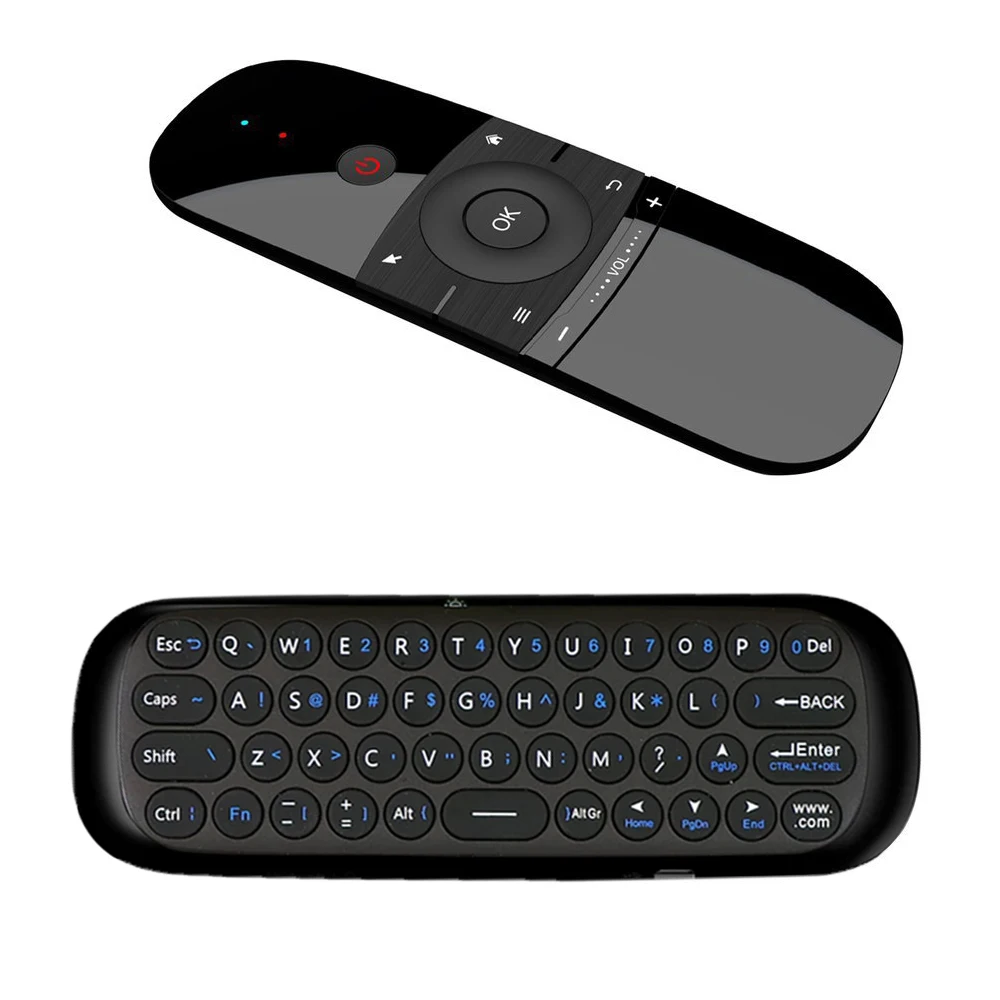 W1 2.4G Air Mouse Wireless Keyboard Remote Control IR Remote Learning 6-Axis Motion Sense for Smart TV Android TV Box PC