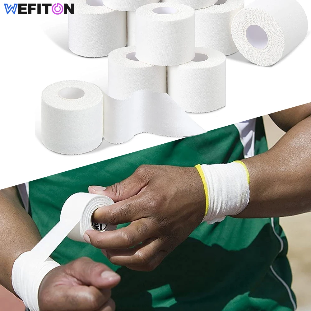 1 Roll Athletic Tape - No-Sticky Residue White Bandage Gauze Tape - Skin Friendly Athletic Tape Athletes,Coaches,Amateur,Workout