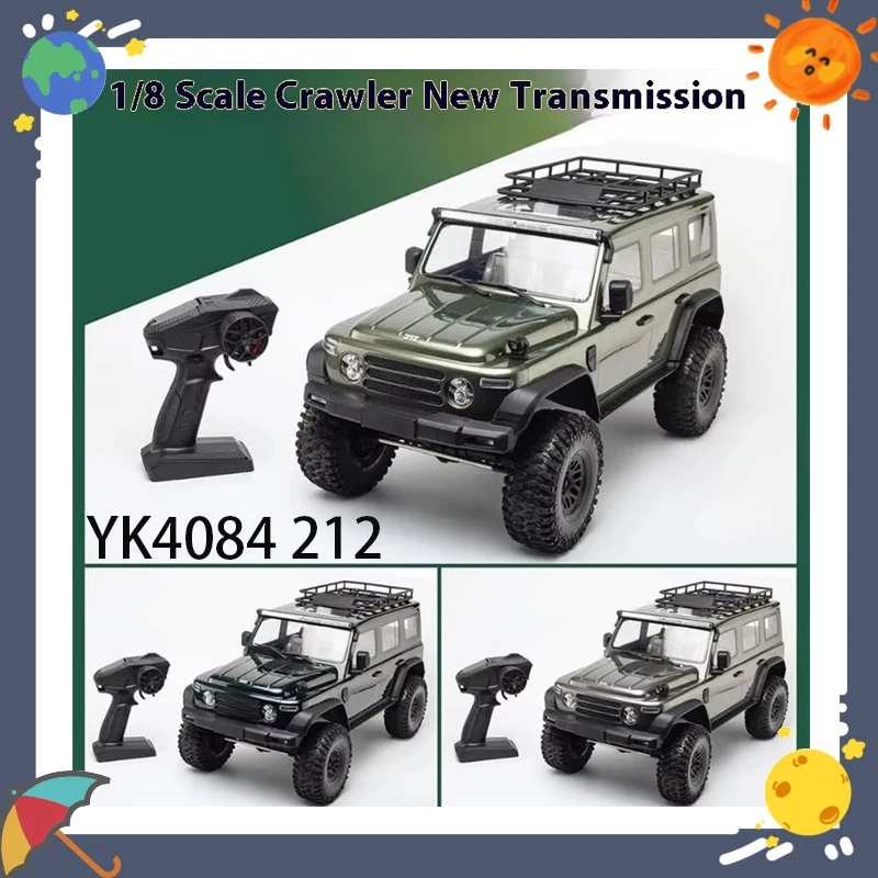 

YK4084 1/8 Scale 212 Off-Road Vehicle RC Electric 4_wheel Drive Climbing Car Differential Lock Dual Speed with LED Light